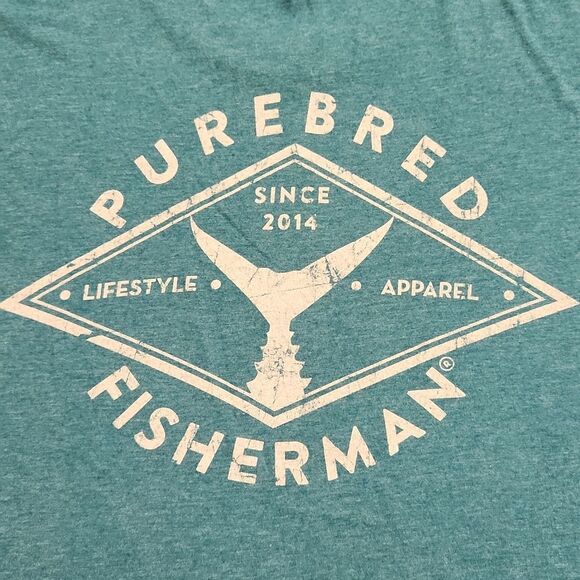 PUREBRED FISHERMAN T-shirt L - Picture 1 of 5